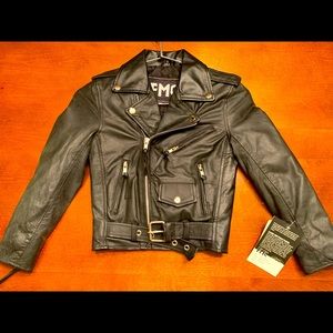 NWT - FMC leather jacket - 4T